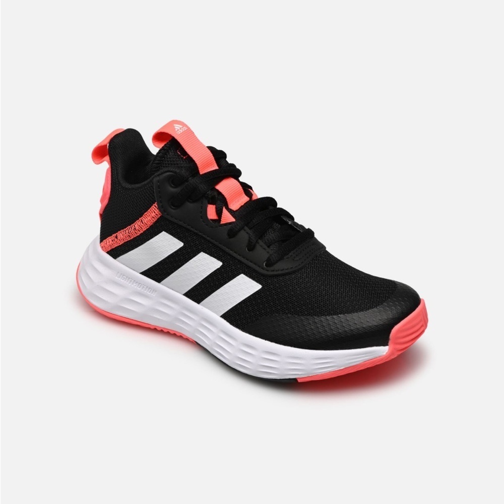 Adidas Kids Black and Pink Sneakers